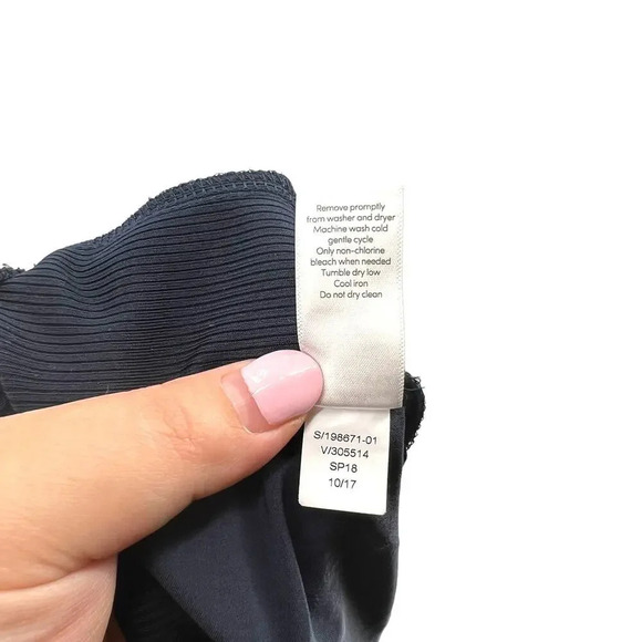 Athleta Brooklyn Mid Rise Ankle Pant Navy Blue Size 12 - Picture 13 of 13